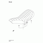 Схема узла: Сиденье (Model k8/k9) для Suzuki RV125