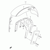 Схема узла: Переднее крыло (Model y) для Suzuki VZ800 Marauder