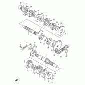 Схема узла: Трансмиссия для Suzuki GS500