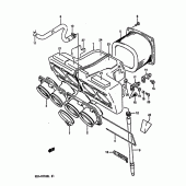 Схема узла: Воздушный фильтр для Suzuki GSX-R1100
