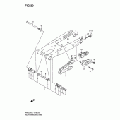 Схема вузла: Задній важіль підвіски для Suzuki RM-Z250