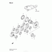 Схема вузла: Редуктор для Suzuki AN650 Burgman (EU analogue of SkyWave)