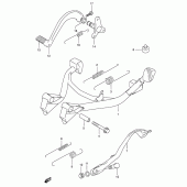 Схема узла: Подставка для Suzuki GSX750 Katana