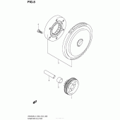 Схема вузла: Привід стартера для Suzuki AN400 Burgman (EU analogue of SkyWave)