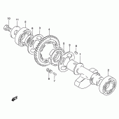 Схема вузла: Балансувальний вал для Suzuki GZ250 Marauder