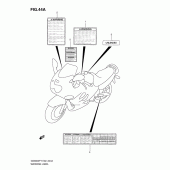 Схема вузла: Наклейки (Model y) для Suzuki GSX600 Katana