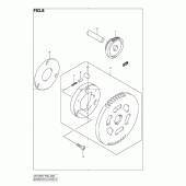Схема узла: Привод стартера для Suzuki UH125 Burgman