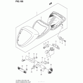 Схема вузла: Задній ліхтар (Стоп-сигнал) (Vl1500L4 E03) для Suzuki VL1500 Boulevard C90 BOSS