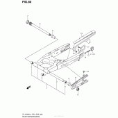 Схема узла: Задний рычаг (Маятник) для Suzuki DL1000 V-Strom