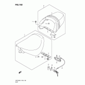 Схема вузла: Сидіння (Vzr1800l1 e2) для Suzuki VZR1800 Intruder M1800R/ Boulevard M109R