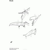 Схема вузла: Бічні панелі для Suzuki GSX-R1000