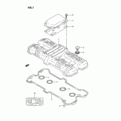 Схема вузла: Клапанна кришка Suzuki GSX-R750