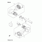 Схема узла: Поворотники для Suzuki SV650