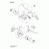 Схема вузла: Ручки керма для Suzuki RM125