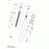 Схема узла: Передняя вилка для Suzuki UC125 Epicuro