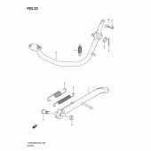Схема узла: Подставка для Suzuki TU250
