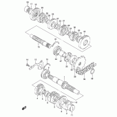 Схема вузла: Трансмісія для Suzuki GS500