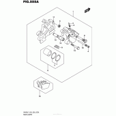 Схема вузла: Задній гальмівний супорт для Suzuki SV650