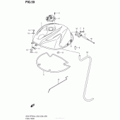 Схема узла: Топливный бак (Gsx-R750L4 E33) для Suzuki GSX-R750