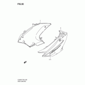 Схема узла: Передний боковой обтекатель (Model k7) для Suzuki DL650 V-Strom