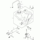 Схема узла: Топливный бак (Model k3) для Suzuki DR-Z400 DR-Z400E