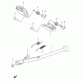 Схема узла: Подставка для Suzuki DR-Z400 DR-Z400E