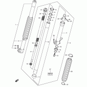 Схема вузла: Передня вилка (Model y/k1) для Suzuki DR-Z400 DR-Z400S