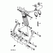 Схема вузла: Важіль прогресії (Model k) для Suzuki GSX-R1100