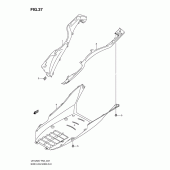 Схема вузла: Нижні молдинги (Спідниці) для Suzuki UH125 Burgman