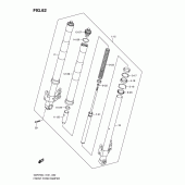 Схема узла: Передняя вилка для Suzuki GSR750