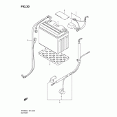 Схема вузла: Акумулятор (Sfv650ual1 e21) для Suzuki SFV650 Gladius