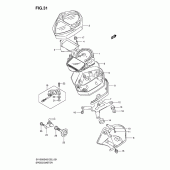 Схема узла: Спидометр (Sv1000/u1/u2) для Suzuki SV1000