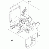 Схема узла: Воздушный фильтр для Suzuki DR650 DR650SE
