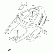 Схема вузла: Бічні панелі (Model w) для Suzuki TL1000