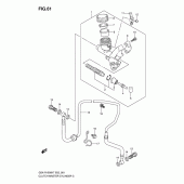 Схема вузла: Головний циліндр зчеплення для Suzuki GSX-R1000