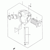 Схема вузла: Повітряний фільтр Suzuki GZ125 Marauder