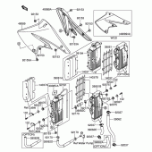 Схема вузла: Радіатор для Suzuki RM-Z250
