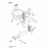 Схема вузла: Паливний бак для Suzuki DR-Z400 DR-Z400SM