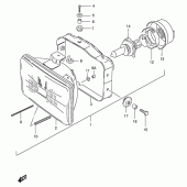 Схема узла: Фара для Suzuki DR200 DR200SE