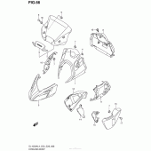 Схема узла: Передний обтекатель для Suzuki DL1000 V-Strom