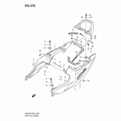 Схема вузла: Задній підсідельний обтічник (Sv650k6/uk6) для Suzuki SV650