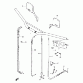 Схема вузла: Кермо & Тросики для Suzuki DR650 DR650RE