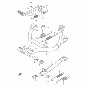 Схема вузла: Підставка для Suzuki GSF650 Bandit S