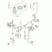 Схема вузла: Електропроводка (Gsf1200k3/k4/zk4/k5/zk5) для Suzuki GSF1200 Bandit