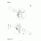 Схема вузла: Пульт керування кермовим (An650L3 E03) для Suzuki AN650 Burgman (EU analogue of SkyWave)