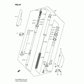 Схема вузла: Передня вилка для Suzuki DR-Z400 DR-Z400SM