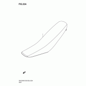 Схема узла: Сиденье (Model k7) для Suzuki RM-Z450