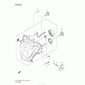 Схема узла: Фара (Gsx-R600L3 E03) для Suzuki GSX-R600