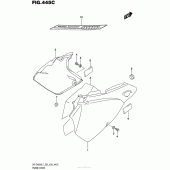 Схема вузла: Бічні панелі (Dr-Z400Sl7 E33) для Suzuki DR-Z400 DR-Z400S