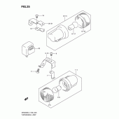 Схема узла: Поворотники (Dr200sel1 e6) для Suzuki DR200 DR200SE